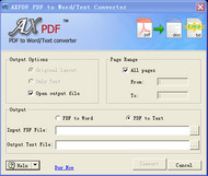 PDF to TXT Word Converter screenshot